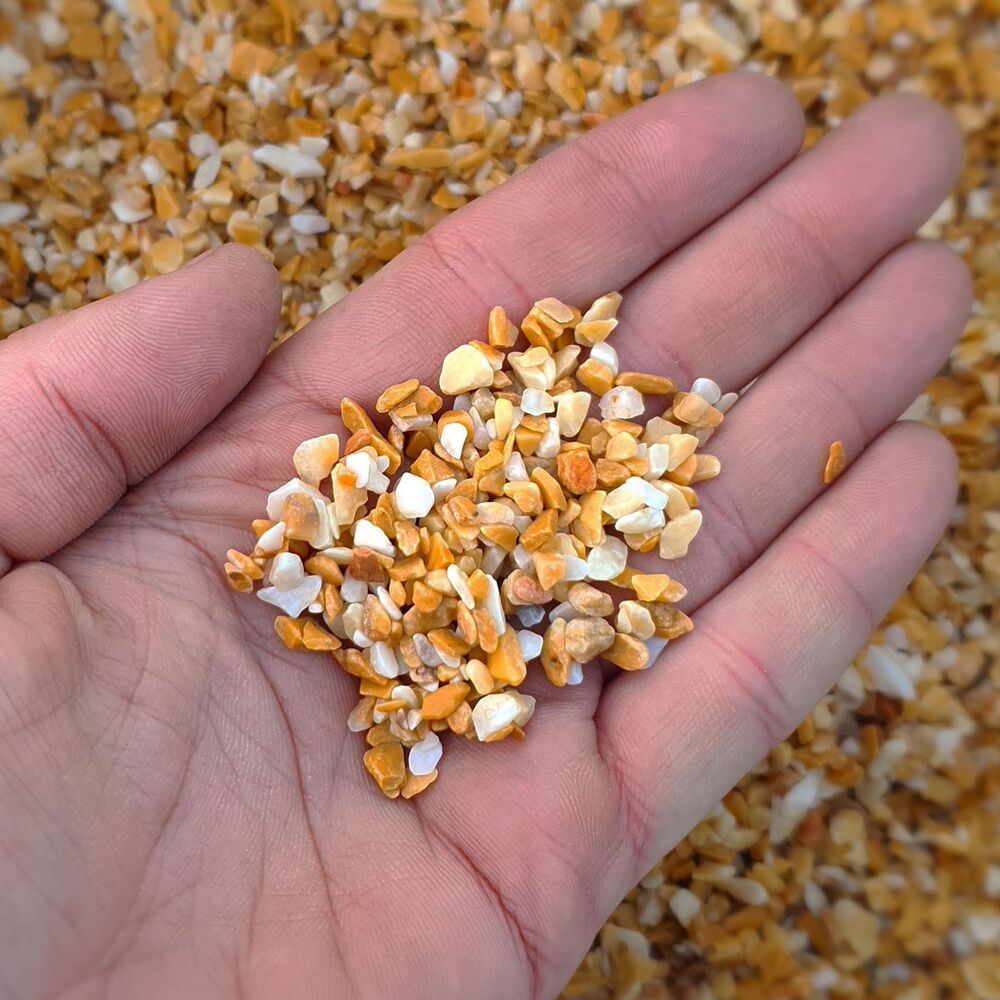 Giallo Siena marble gravel 1L (3-5mm), image , 2 image